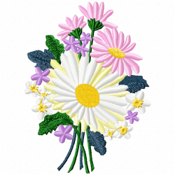 Flowers And Tree Embroidery Design 11 Flowers And Tree Embroidery Design 11